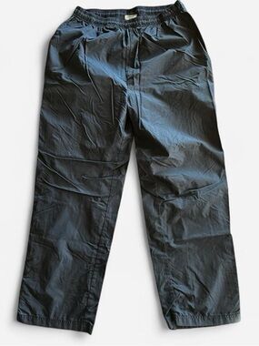 Reebok Men's Navy Blue and Silver Track Pants